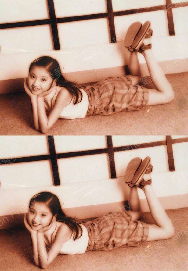 景甜六一晒童年照,小眼睛格外抢镜,网友:这双眼皮是割的吧!-柠檬爱美a